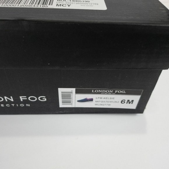 London Fog Kelsie Quilted Slip-on Sneakers Navy -6 - Picture 6 of 6